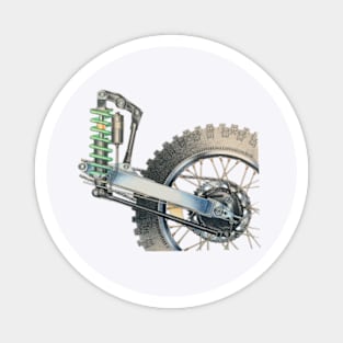 awesome mechanical motorbike wheel Magnet